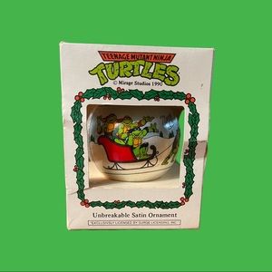 TEENAGE MUTANT NINJA TURTLES Christmas Ornament Vintage 1990